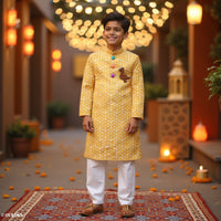 Golden Glow Kurta Set