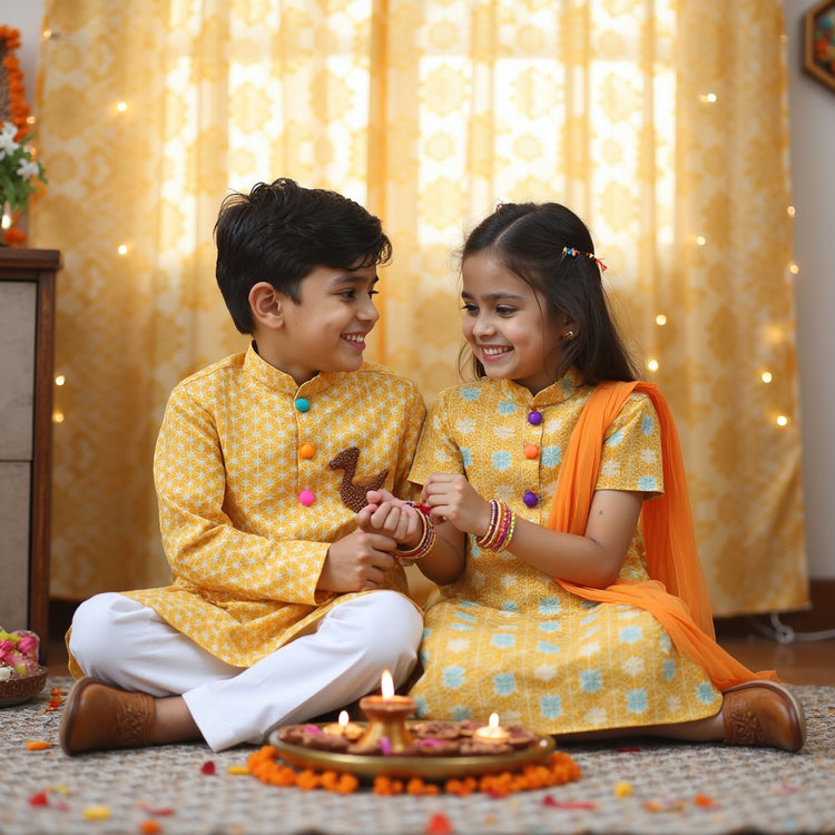 Golden Glow Kurta Set