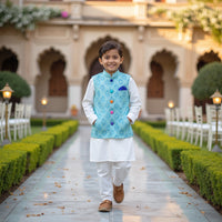 Neel Bahaar Waistcoat Set