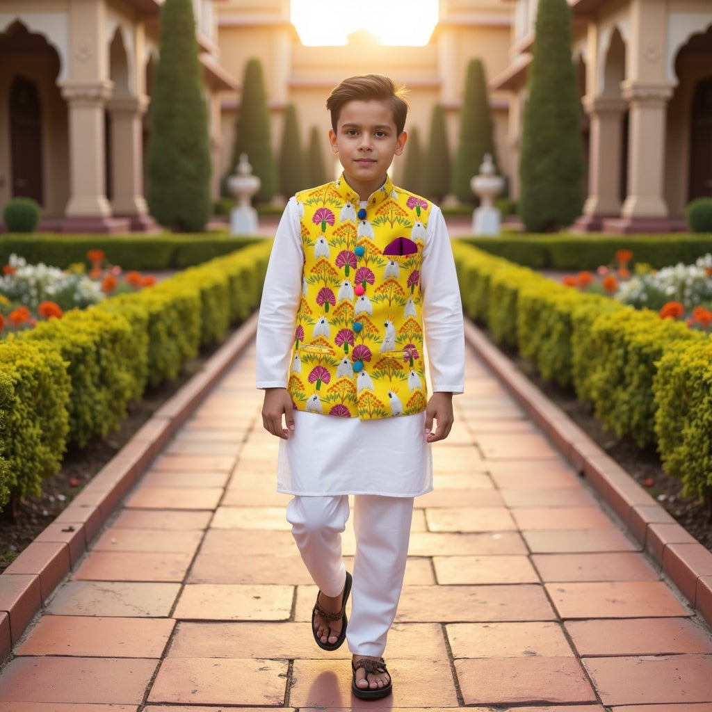 Sunehra Waistcoat Set