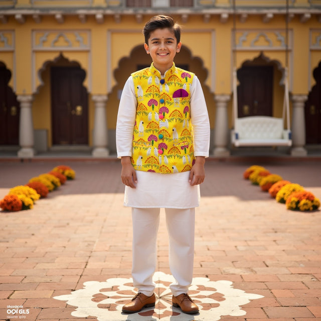 Sunehra Waistcoat Set