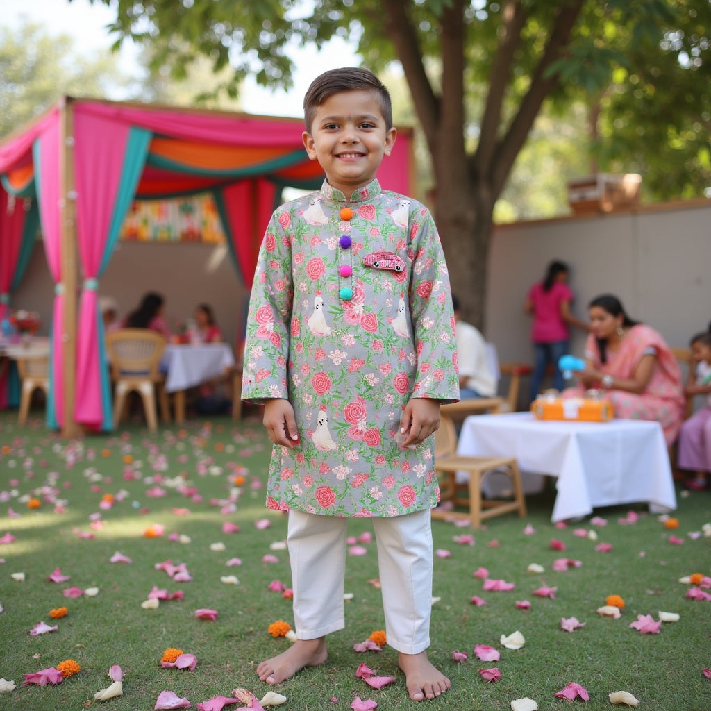 Royal Garden Kurta Set