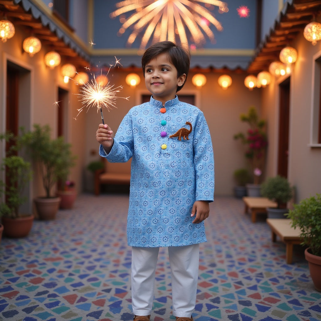 Dino Spark Kurta Set