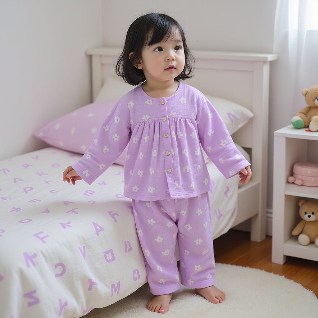 Purple Alphabet - Night Wear