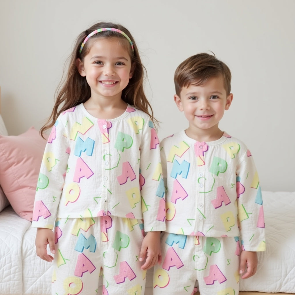Pastel Aphabets - Night Wear