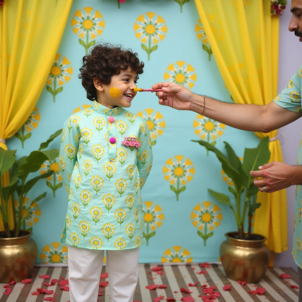 Sunshine Blossom Kurta Set