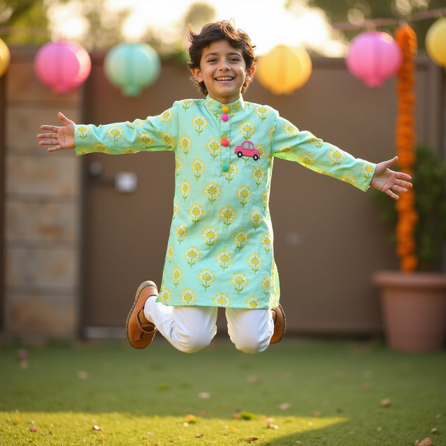 Sunshine Blossom Kurta Set