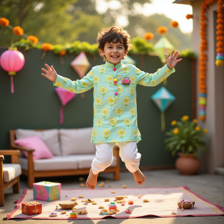 Sunshine Blossom Kurta Set