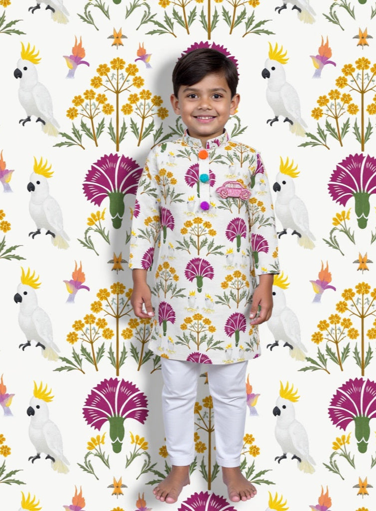 Tropical Bloom Kurta Set