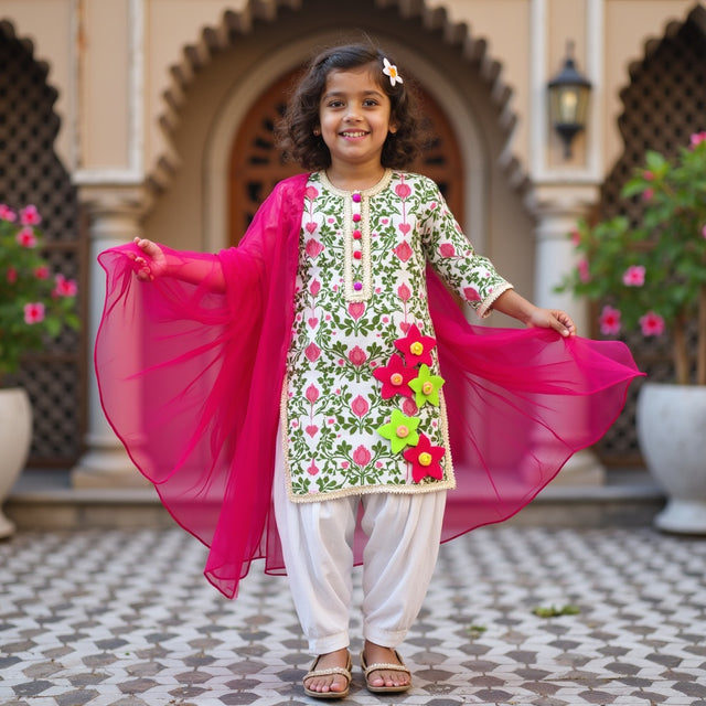 Phoolwari Patiala Set