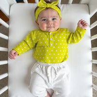 Yellow and white dots Set