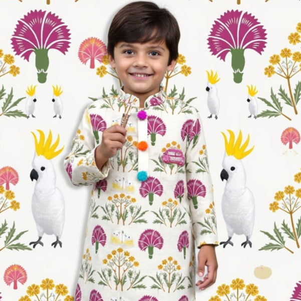 Tropical Bloom Kurta Set