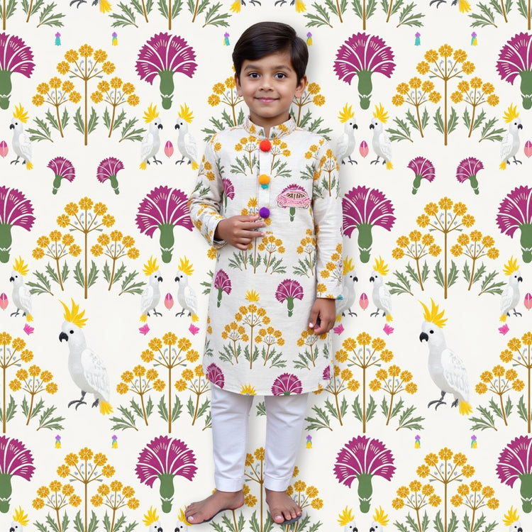 Tropical Bloom Kurta Set