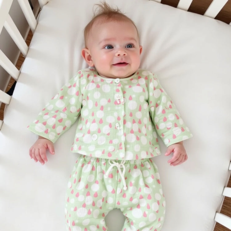 Ivory and rose poppy raindrops Set