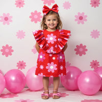 Bloom Pop Ruffle Dress