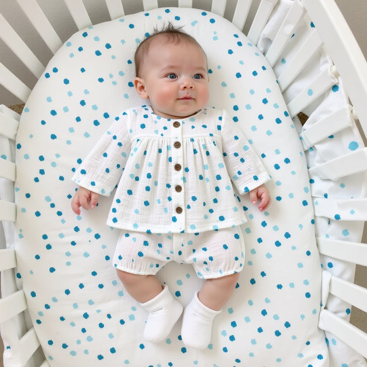 Blue polka spots Set