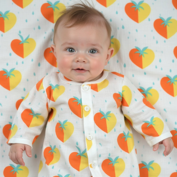 Yellow and tangerine hearts Set