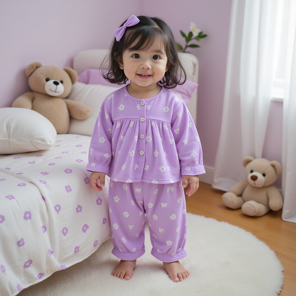 Purple Alphabet - Night Wear