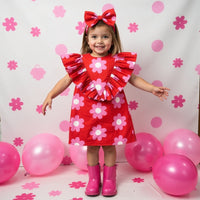 Bloom Pop Ruffle Dress