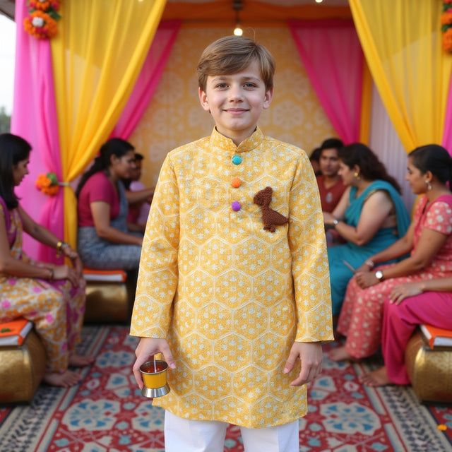 Golden Glow Kurta Set