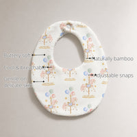 Carousel Bamboo Baby Bib features