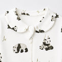 Panda & Bamboo bamboo cotton baby sleepsuit — footed zip-front sleepsuit, onesie romper