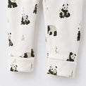 Panda & Bamboo bamboo cotton baby sleepsuit — bamboo cotton onesie romper flatlay