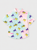 Boy wearing Anaario Pastel Horse Shirt Set