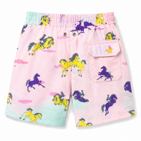 Boy wearing Anaario Pastel Horse Shorts