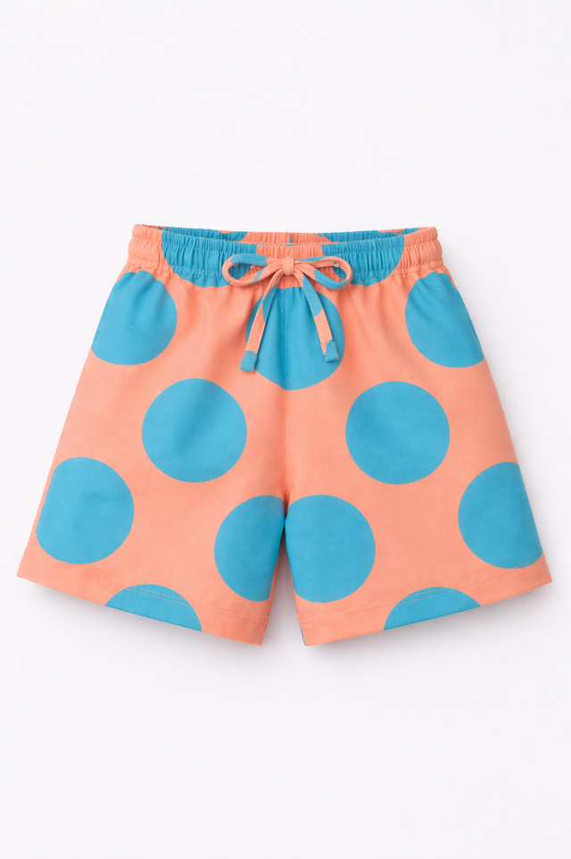Boy wearing Anaario Peach Pop Pocket Shirt Set