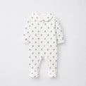 Penguin bamboo cotton baby sleepsuit — two-way zip romper onesie