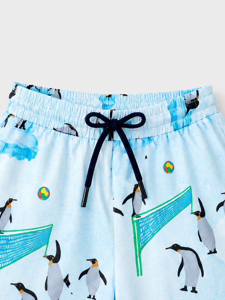 Boy wearing Anaario Penguin Ice Shorts
