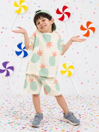Pineapple Punch boys oversized co-ord set - print detail