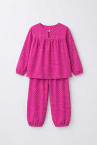 Girl wearing Anaario Pink-a-Boo Night Suit