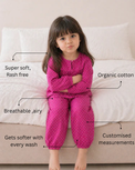 Girl wearing Anaario Pink-a-Boo Night Suit
