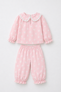 Girl wearing Anaario Pink Alphabet Night Suit
