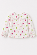 Girl wearing Anaario Pink Blossom Night Suit
