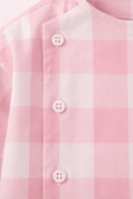 Boy wearing Anaario Pink Check Pocket Co-ord Set