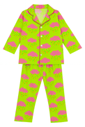 Girl wearing Anaario Pink Clouds Night Suit