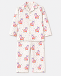 Boy wearing Anaario Pink Cow Night Suit