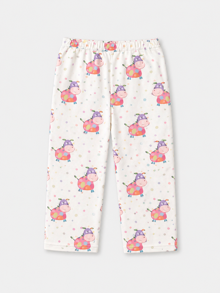 Boy wearing Anaario Pink Cow Night Suit