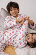Boy wearing Anaario Pink Cow Night Suit