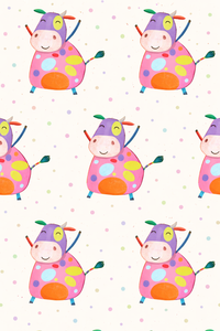 Boy wearing Anaario Pink Cow Night Suit
