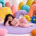 Pink Frog Fleece Set on child by Anaario – winter fleecewear