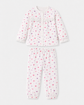 Girl wearing Anaario Pink Heart Night Suit