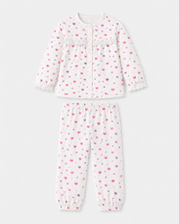 Girl wearing Anaario Pink Heart Night Suit
