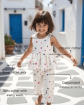 Girl wearing Anaario Pink Hearts Co-ord Set