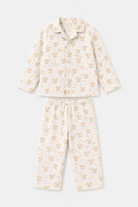 Boy wearing Anaario Pink Sheep Night Suit