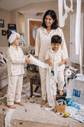 Boy wearing Anaario Pink Sheep Night Suit