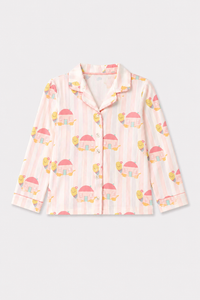 Girl wearing Anaario Pink Snail-House Night Suit